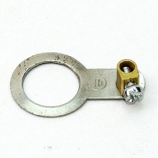 Erdleiterbrcke Ringse mit Erdklemme M3 Metall 13,2 mm Durchgang verzinkt 18x28x7mm