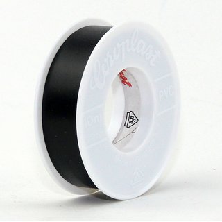 Coroplast PVC Elektro Isolierband schwarz Lnge 10m Breite 15mm