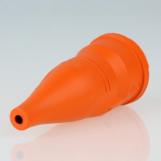 PVC Schutzkontakt-Kupplung Gummikupplung orange 250V/16A spritzwassergeschtzt IP44