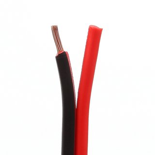 2x2,5 mm Lautsprecherkabel CCA rot-schwarz