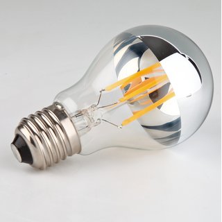 Sigor LED Filament Kopfspiegellampe silber 7W/230V AGL-Form klar E27 Sockel warmwei