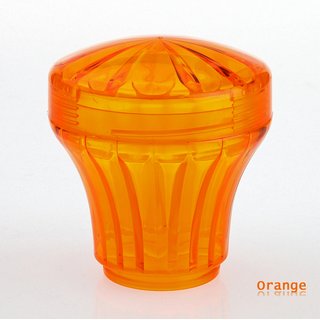 Hpler E14/230V Fassung Diamantschliffkappen-Set orange