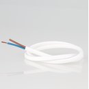 PVC Lampenkabel Flachkabel weiss 2-adrig, 2x0,75mm H03...