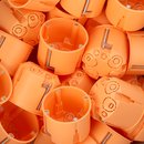 25 x Kaiser Gerte-Verbindungsdose Unterputzdose orange