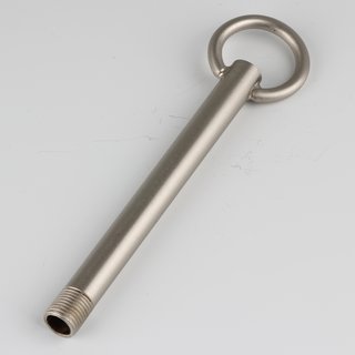 Pendelrohr Aufhngerohr mit Ring edelstahloptik 120mm Ringdurchmesser 30mm