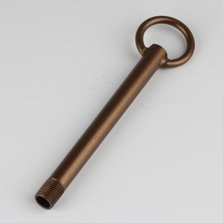 Pendelrohr Aufhngerohr mit Ring antik fume 120mm Ringdurchmesser 30mm