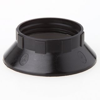 E14 Unterring Schraubring Thermoplast schwarz 43x15mm fr Kunststoff Fassung