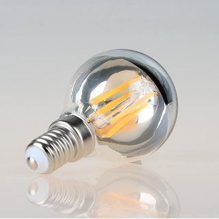 Osram LED Filament Kopfspiegellampe silber 4W/240V Tropfen-Form klar E14 Sockel warmwei