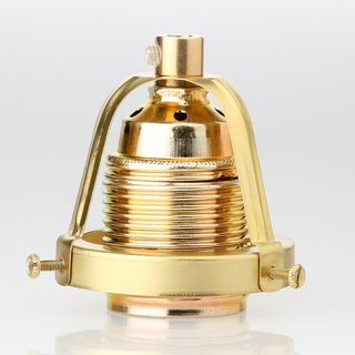 Lampenschirm Lampen Glashalter 62x57mm aus Messingblech roh fr alle E14 und E27 Fassungen geeignet