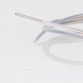 PVC Lampenkabel 1-adrig 1x0,75mm transparent PTFE Teflon Litzenkabel 