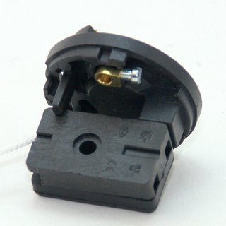 E27 Lampenfassung Kunststoff schwarz mit Zugschalter ohne Auengewinde