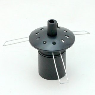 Kuppelscheibe Abschluscheibe Kaschierung Kunststoff schwarz mit Lochmuster Durchmesser 62x7mm