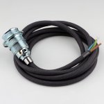 Textilkabel mit E14 Fassung Metall