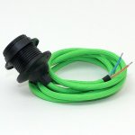 Textilkabel mit E27 Kunststoff Dachfassung