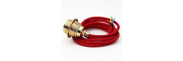 Textilkabel mit Metallfassung