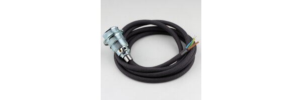 Textilkabel mit E14 Fassung Metall