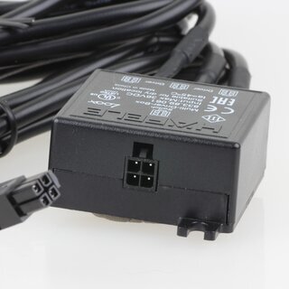 Hfele Loox Multi-Netzteil-Box Verteiler mit Schaltfunktion, 1 Schalter und 3 Netzteilen