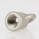 Ringnippel Metall Nickel matt 18x22mm mit M10x1 Innengewinde