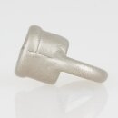 Ringnippel Metall Nickel matt 18x22mm mit M10x1 Innengewinde
