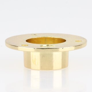 Hfele Schrankrohrlager Kleiderstangen-Halterung fr Schrankrohr rund 25mm vermessingt