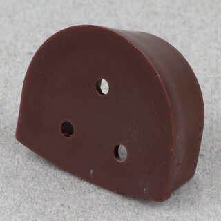 Hfele Schrankrohrlager Kleiderstangen-Halterung fr Schrankrohr rund 20mm Kunststoff braun