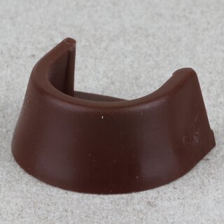 Hfele Schrankrohrlager Kleiderstangen-Halterung fr Schrankrohr rund 20mm Kunststoff braun