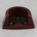 Häfele Schrankrohrlager Kleiderstangen-Halterung für Schrankrohr rund 20mm Kunststoff braun