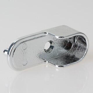 Hfele Schrankrohrlager Kleiderstangen-Halterung fr Schrankrohr oval 30x15mm verchromt