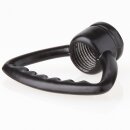 Zahnringnippel Metall schwarz lackiert M10x1 Innengewinde – dreieckig, starre Ausführung