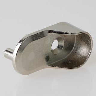 Hfele Schrankrohrlager Kleiderstangen-Halterung mit Zapfen fr Schrankrohr oval 30x15mm vernickelt