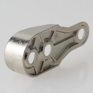 Hfele Schrankrohrlager Kleiderstangen-Halterung fr Schrankrohr oval 30x15mm 3 Schraublcher vernickelt