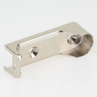 Hfele Schrankrohrlager Kleiderstangen-Halterung fr Schrankrohr oval 30x15mm zum Schrauben vernickelt