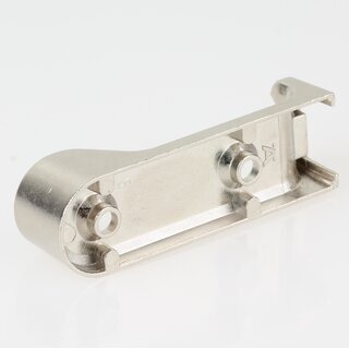 Hfele Schrankrohrlager Kleiderstangen-Halterung fr Schrankrohr oval 30x15mm zum Schrauben vernickelt