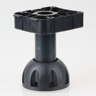 Hfele Mbel Sockelverstellfu zum Schrauben 110-138mm Kunststoff schwarz