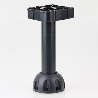 Hfele Mbel Sockelverstellfu zum Schrauben 190&ndash;218mm Kunststoff schwarz