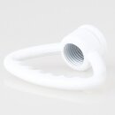 Zahnringnippel Metall weiß lackiert M10x1 Innengewinde – dreieckig, starre Ausführung