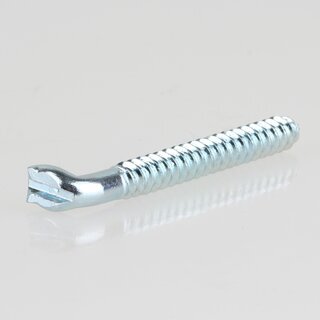 Hfele Mbel Schraubhaken fr Justierbeschlag mit Hhenverstellung 55x12mm verzinkt