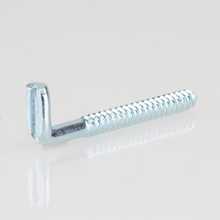 Hfele Mbel Schraubhaken fr Justierbeschlag mit Hhenverstellung 60x16mm verzinkt