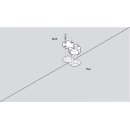 Häfele Klappenscharnier Plano Medial für Holzklappen zum Schrauben vernickelt