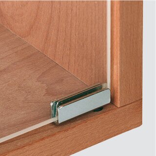Hfele Glas-Scharnier verchromt fr Holz-/Glaskonstruktionen &ndash; 1 Paar