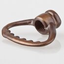 Zahnringnippel Metall antik fumé M10x1 Innengewinde – dreieckig, starre Ausführung