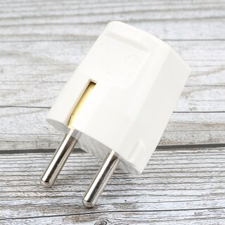 Schutzkontakt-Stecker reinwei 250V/16A mit Schraubanschluss