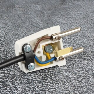 Schutzkontakt-Stecker reinwei 250V/16A mit Schraubanschluss