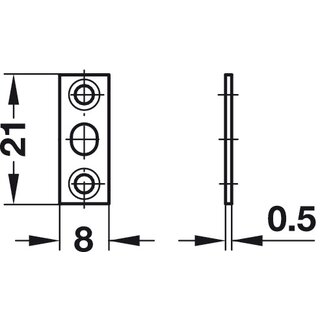 Hfele Kugelschnpper zum Einpressen 7,5x6,5 mm vermessingt