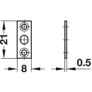 Häfele Kugelschnäpper zum Einpressen 7,5x6,5 mm vermessingt