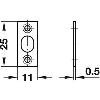 Hfele Kugelschnpper zum Einpressen 11x11 mm vermessingt
