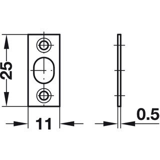 Hfele Kugelschnpper zum Einpressen 11x11mm vermessingt