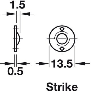 Hfele Kugelschnpper zum Eindrehen AD 14 mm  ID 12,6 mm
