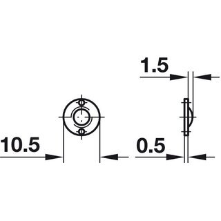 Hfele Kugelschnpper zum Eindrehen AD 14 mm  ID 12,6 mm