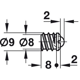 Hfele Kugelschnpper zum Eindrehen Auen 14 mm, Innen 12,6 mm